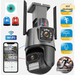 Câmera De Segurança Wi-Fi Externa Lente Dupla YOOSEE IP66 360° À Prova D'água ICSEE